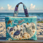 Artisan Tote Bag Turtle Embrace