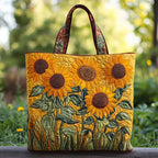Classic Quilted Sunflower Bag