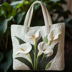 Artisanal Quilted Shell White Bag